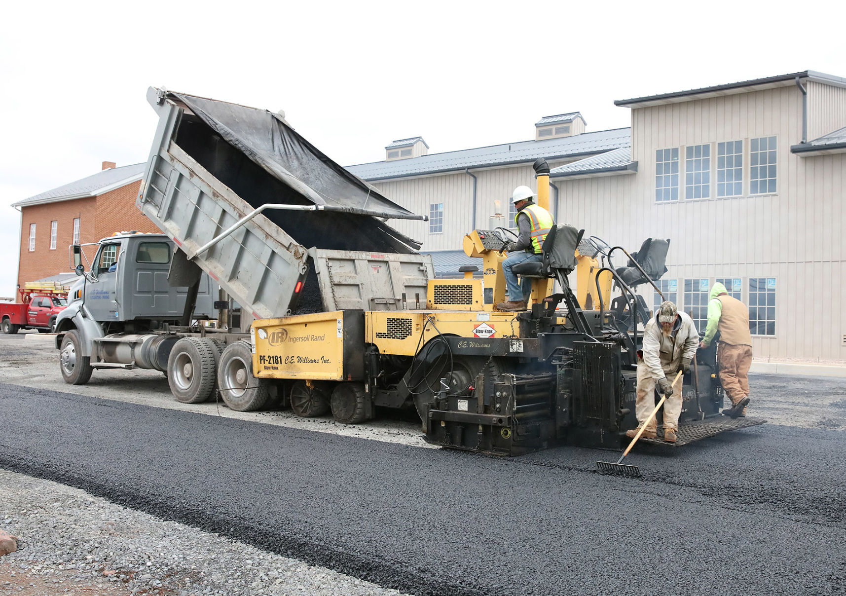 Paving the parking lot